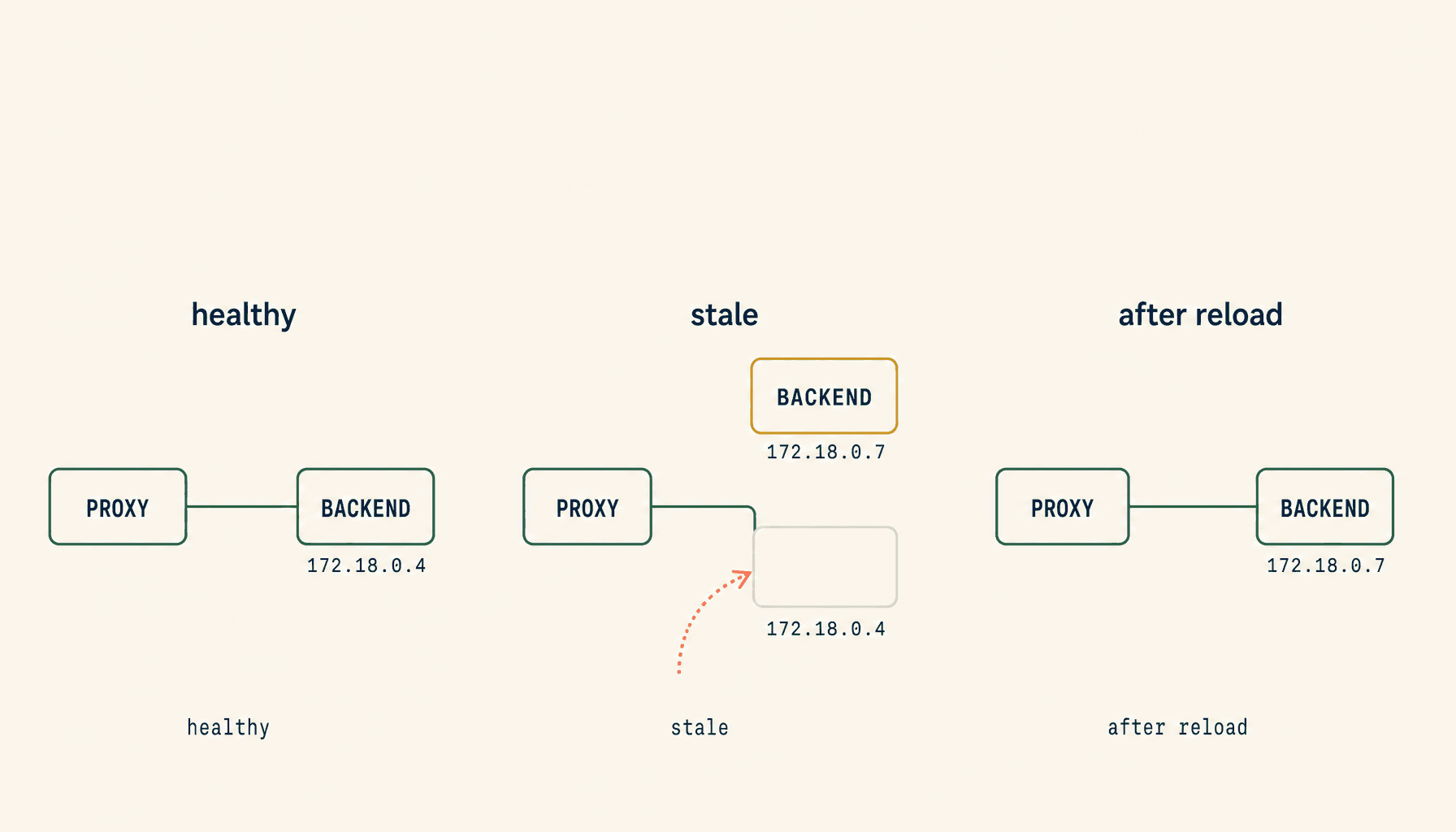 Intermittent 502s on a Self-Hosted VPS: It's a Stale Proxy Upstream