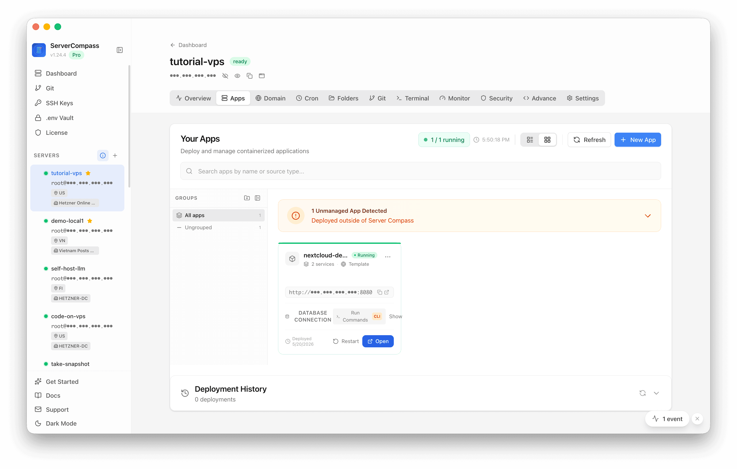 Reverse-proxy success needs application-level proof, not just a working domain